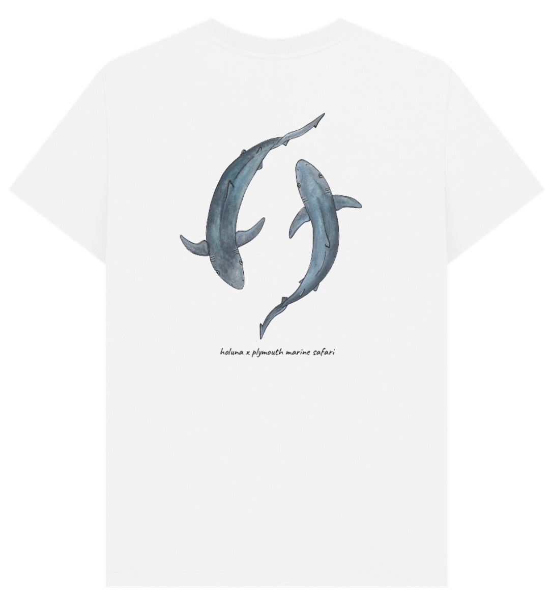 Mens Blue Shark T Shirt