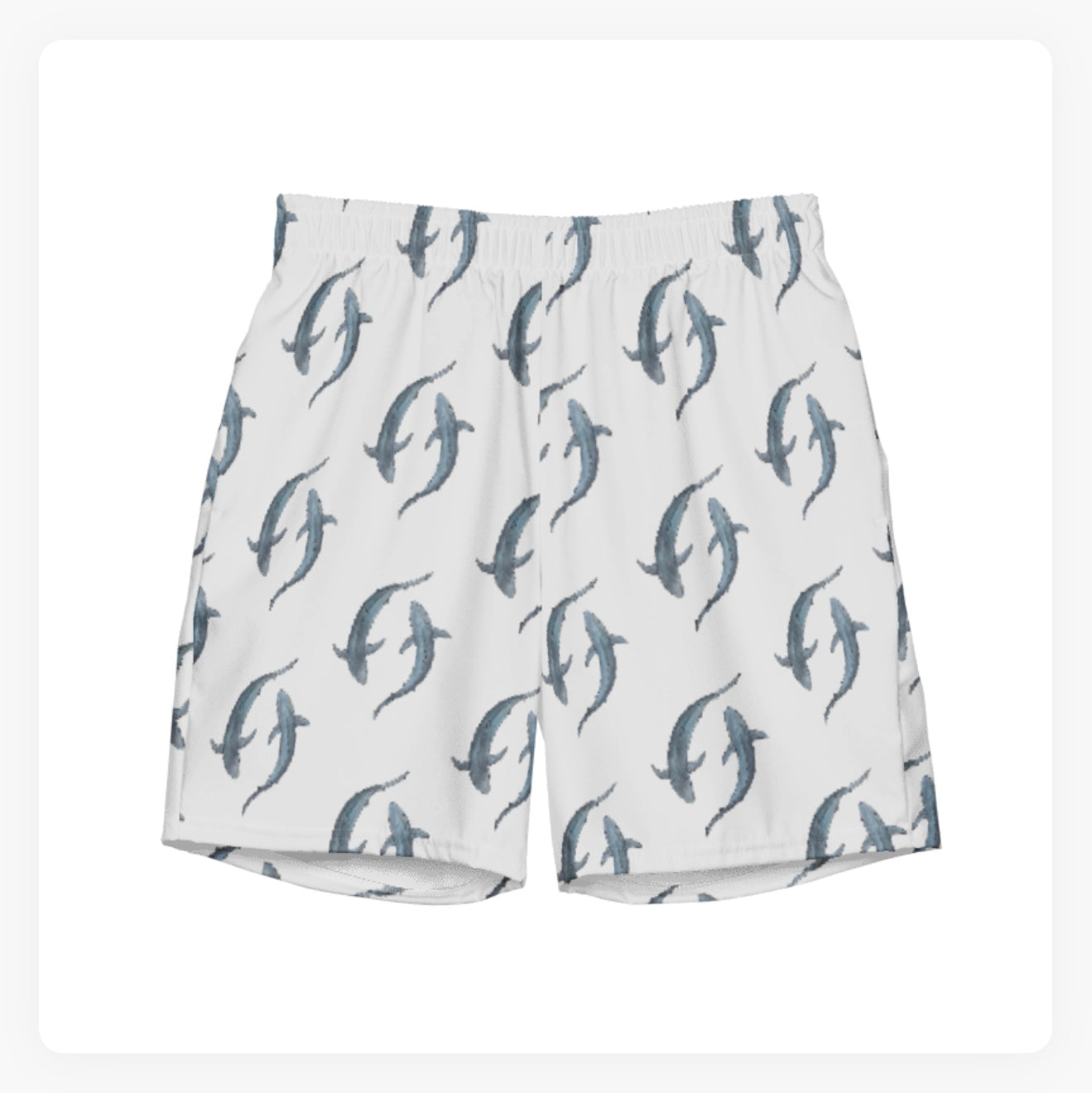 Blue Shark Swim Trunks