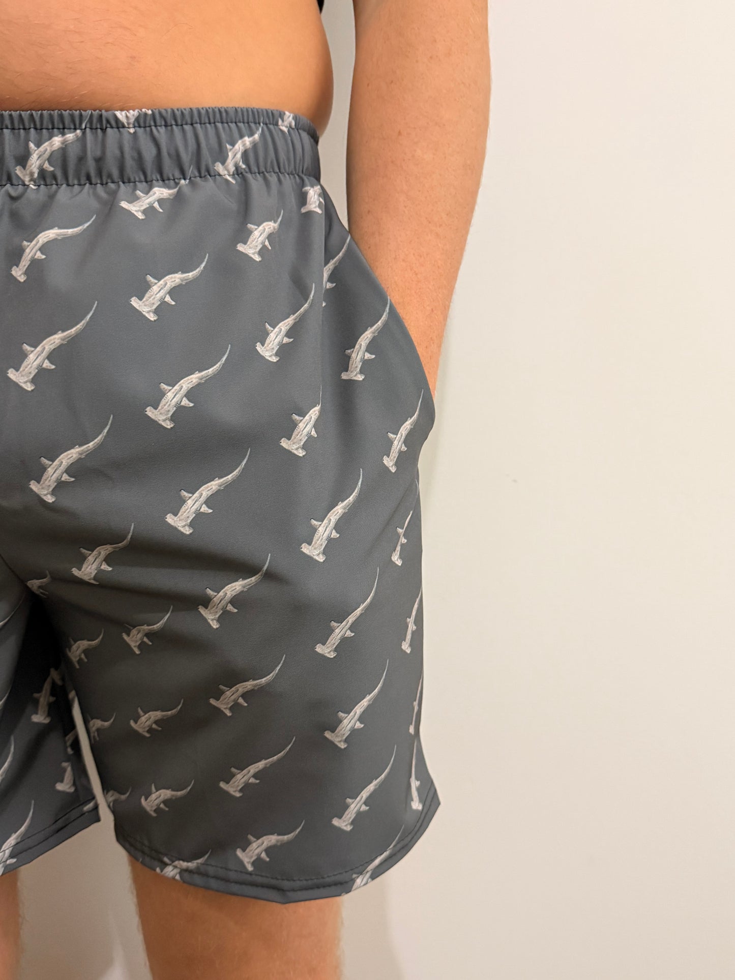Hammerhead Shark Swim Trunks