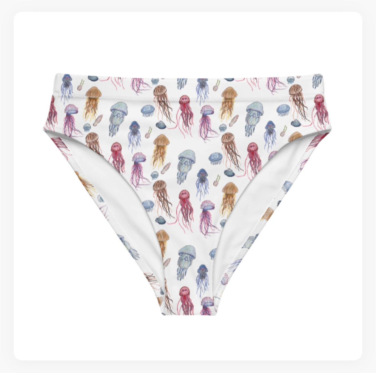 Jellyfish High Waisted Bikini Bottoms