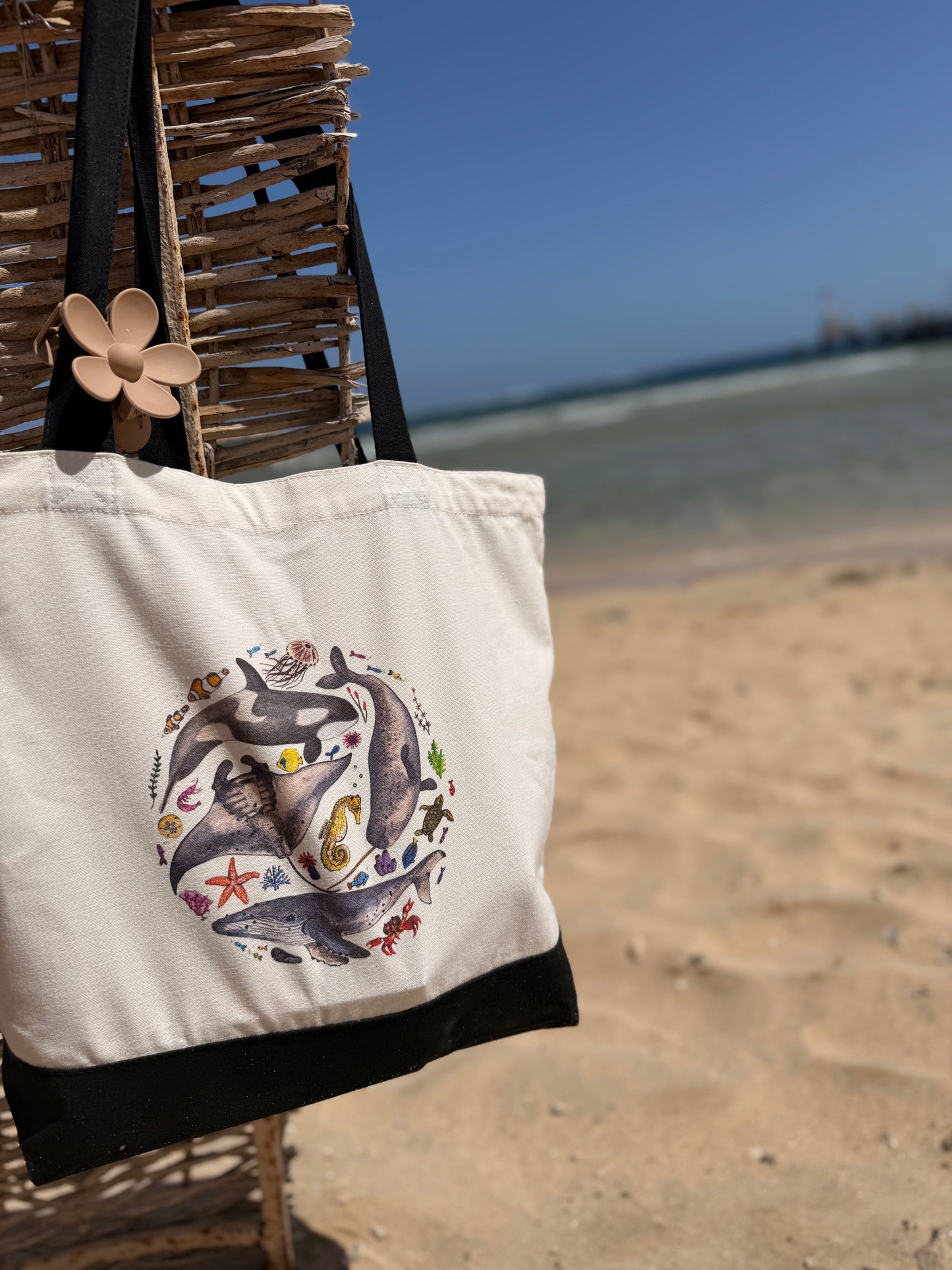 Marine Life Beach Bag