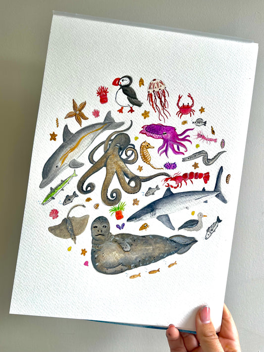 Custom Marine Life Painting