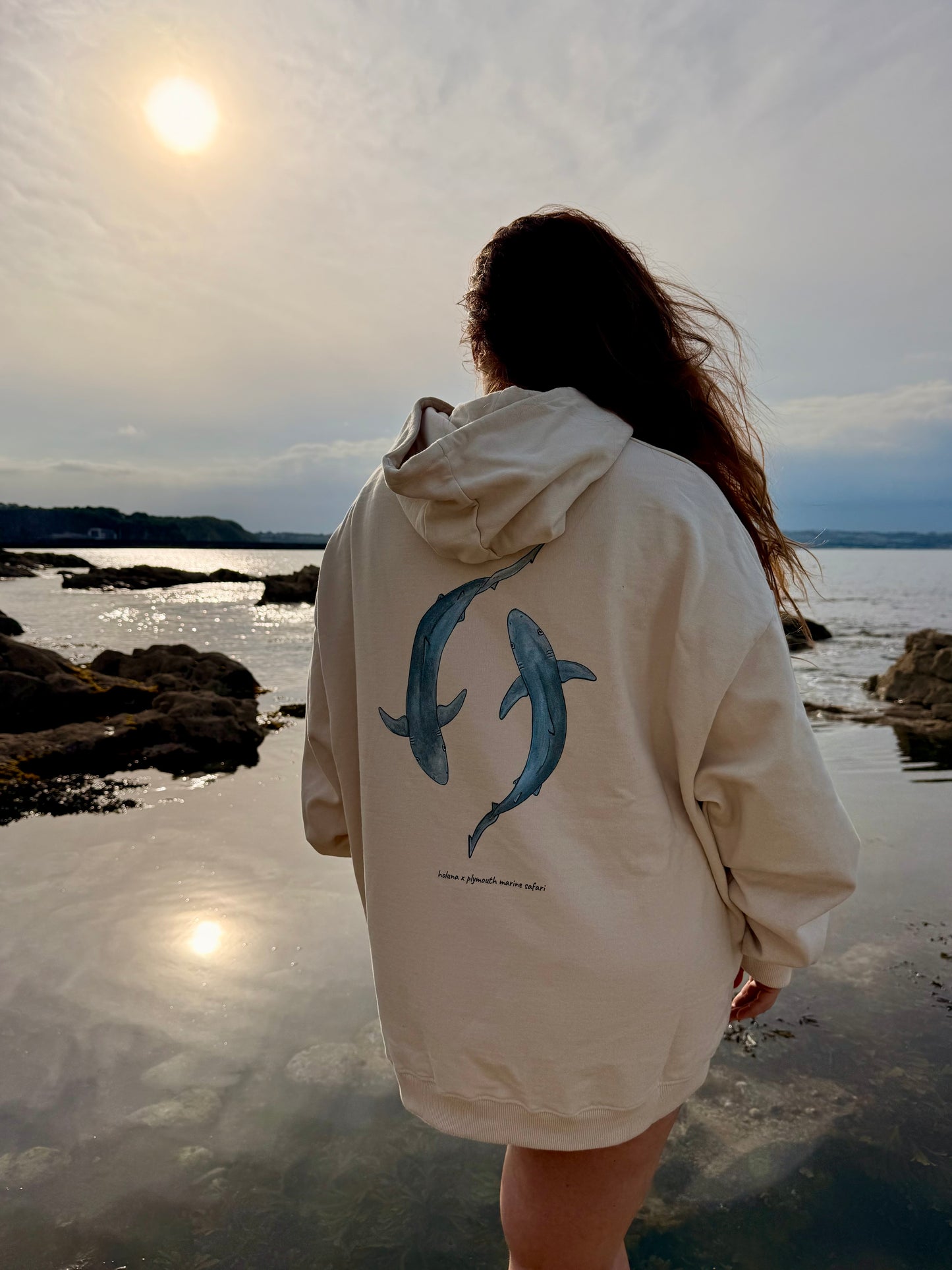 Blue Shark Hoodie