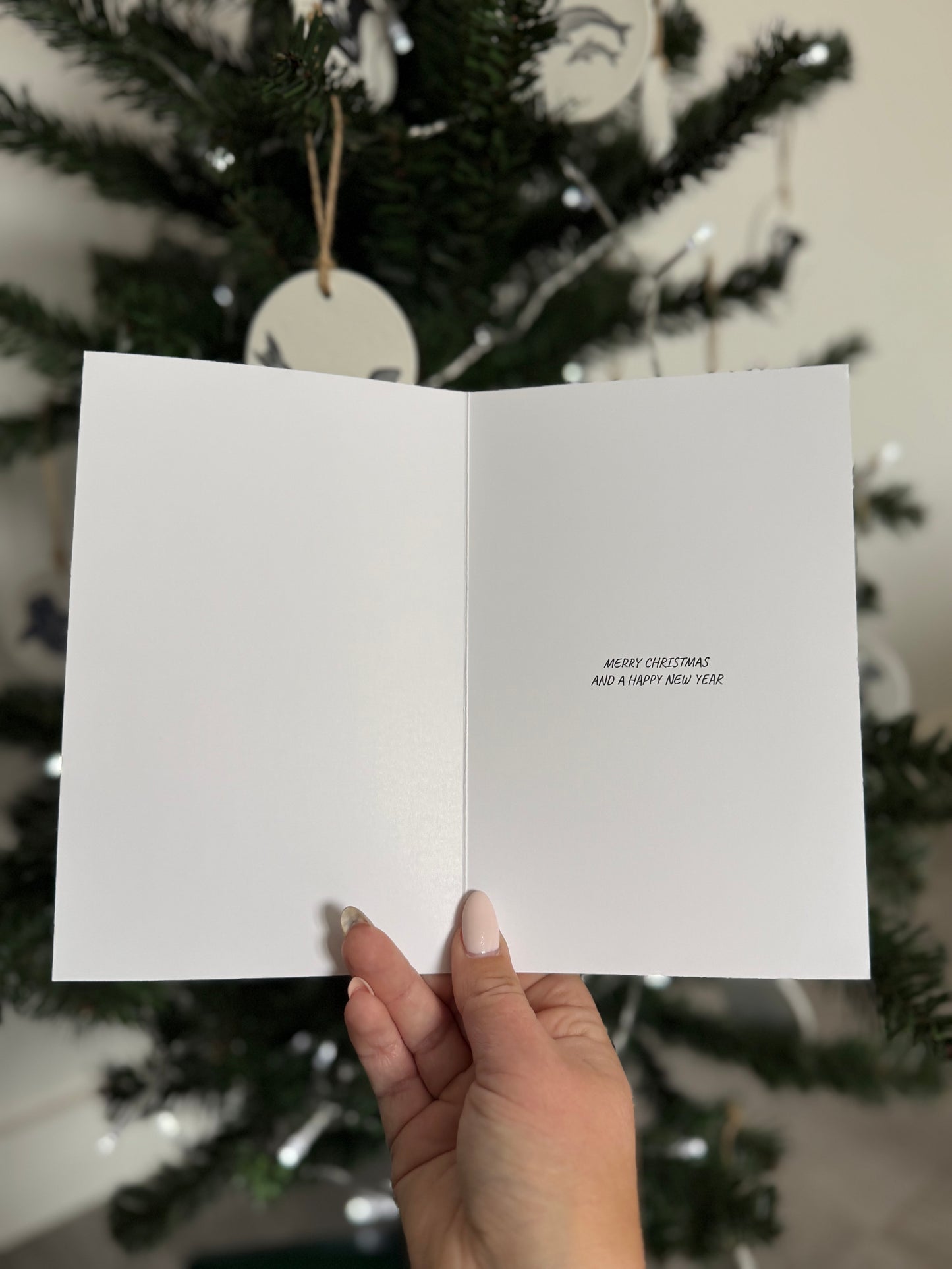 A Whale in a Manger Christmas Card