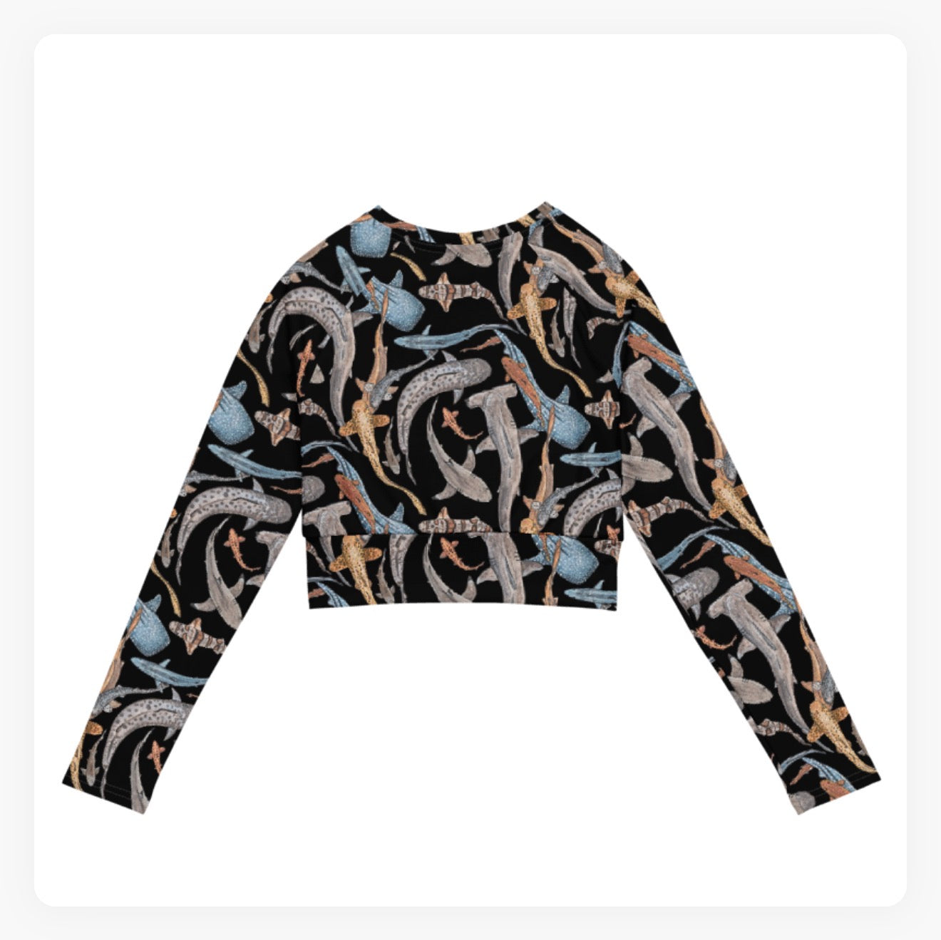 Shiver of Sharks Crop Top