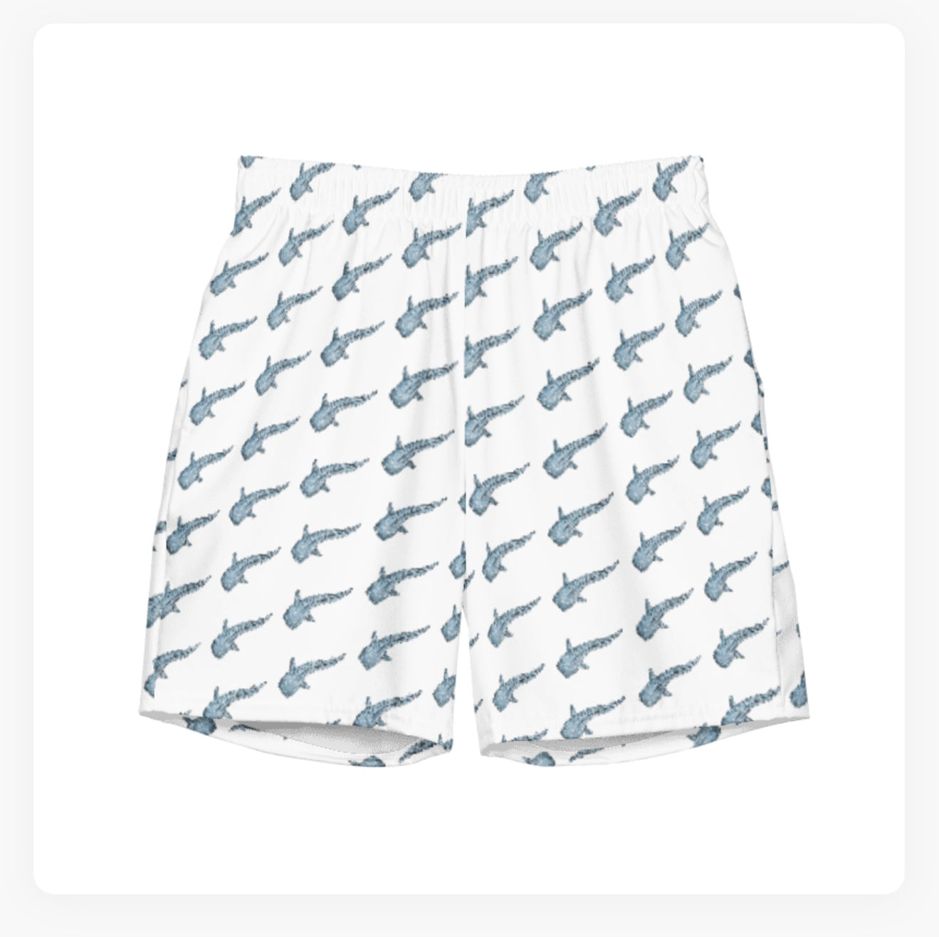 Blue Whale Shark Swim Trunks