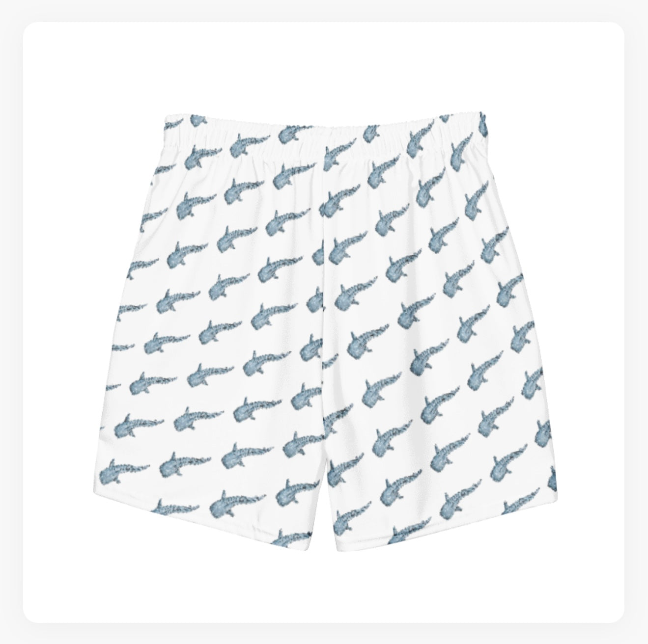 Blue Whale Shark Swim Trunks