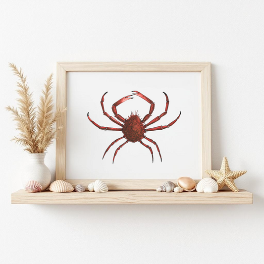 Spider Crab Fine Art Watercolour Print