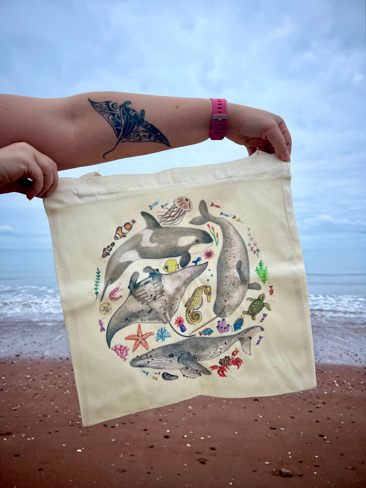 Marine Life Tote Bag
