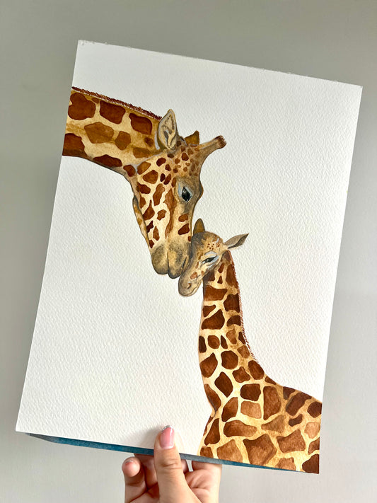 Custom Safari Animal Watercolour Painting