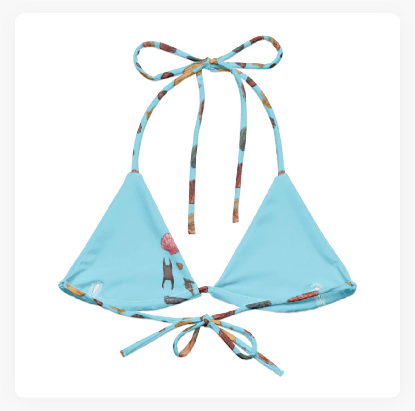 Seashells String Bikini Top