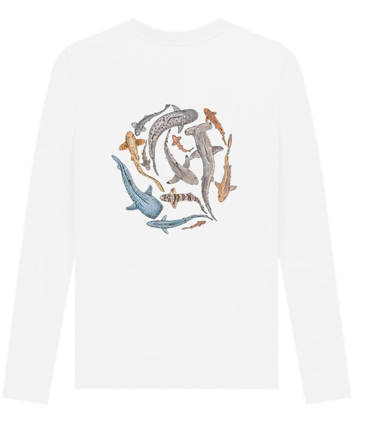 Mens Shark Life Long Sleeve Top