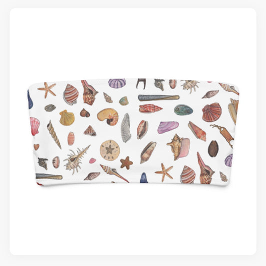 Seashells Bandeau Bikini Top