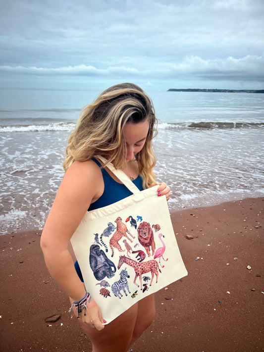 Safari Design Tote Bag