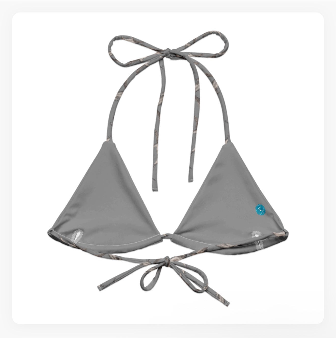 Dolphin Pod String Bikini Top
