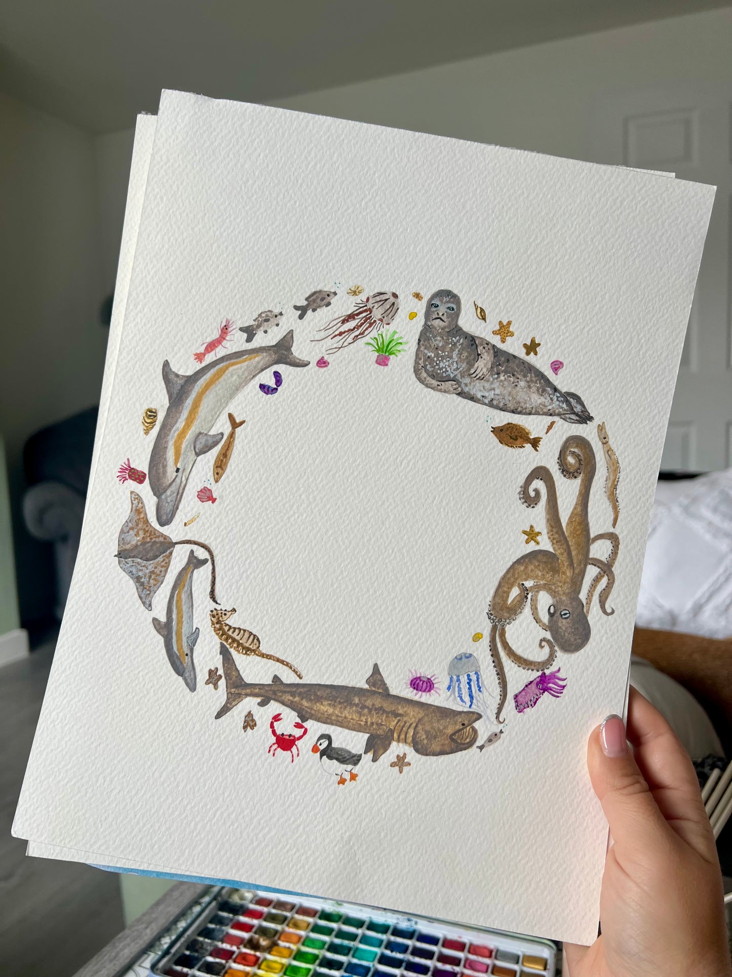 Custom Marine Life Painting