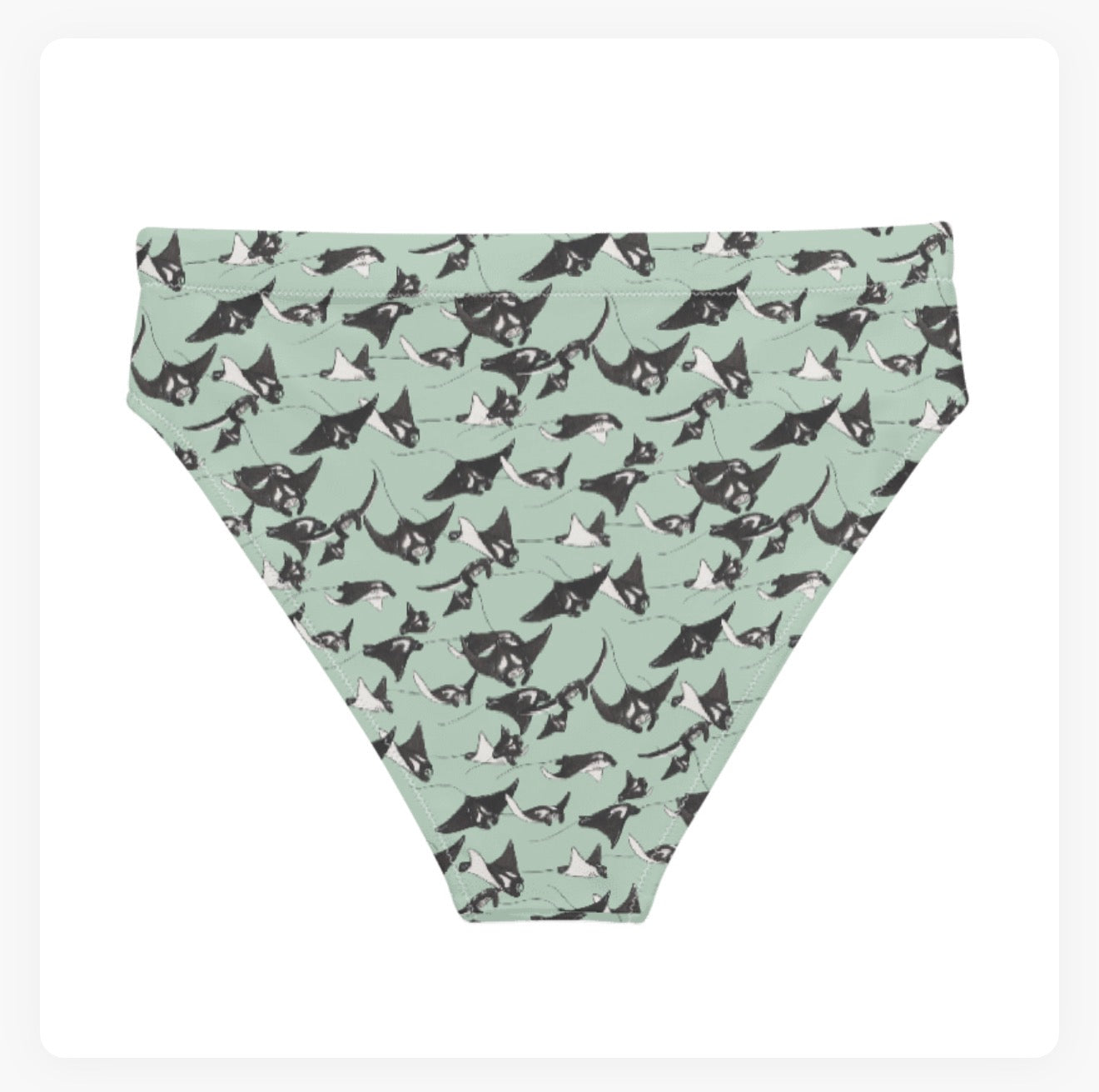 Manta Ray High Waisted Bikini Bottoms
