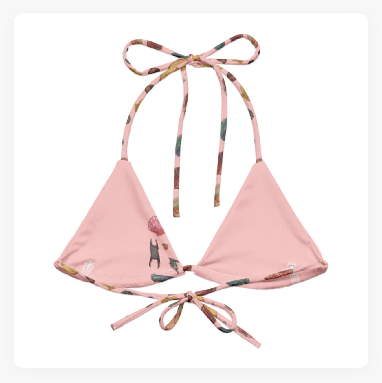 Seashells String Bikini Top