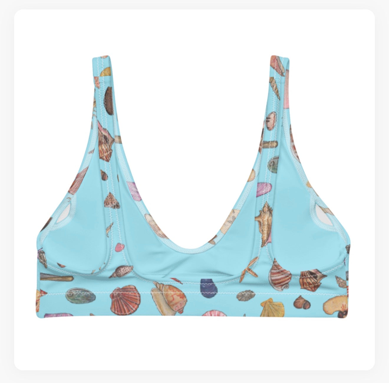 Seashells Bra Bikini Top