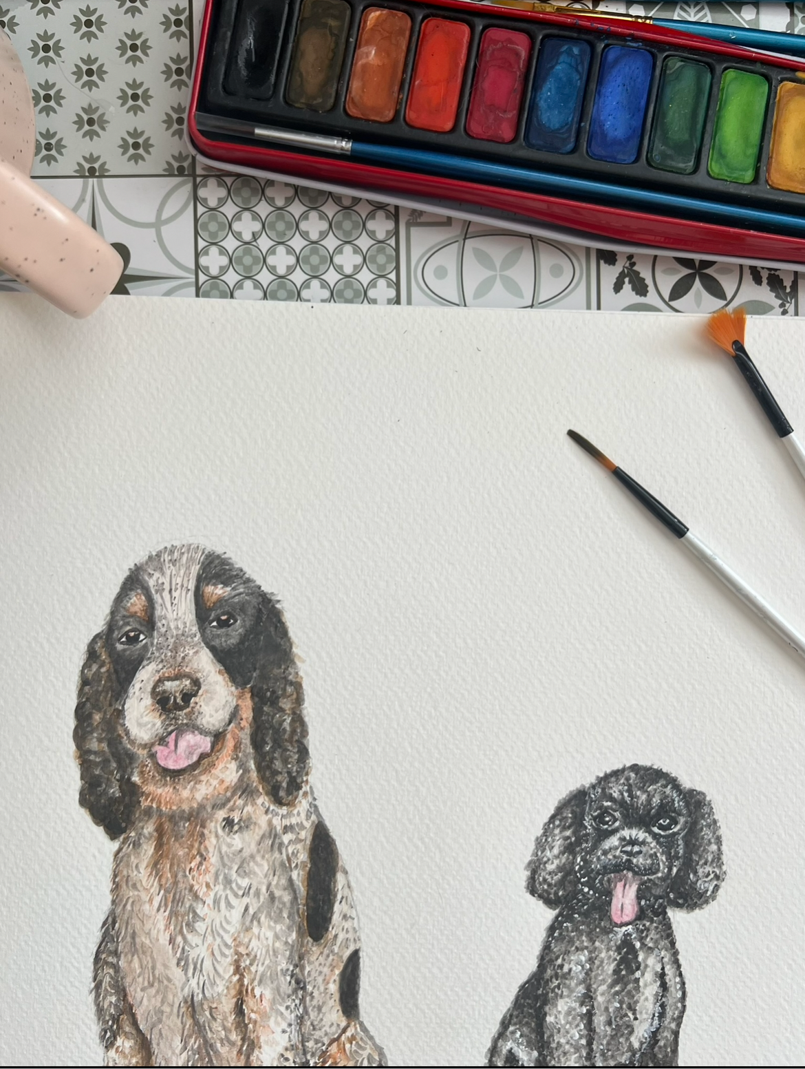 Custom Watercolour Pet Portrait