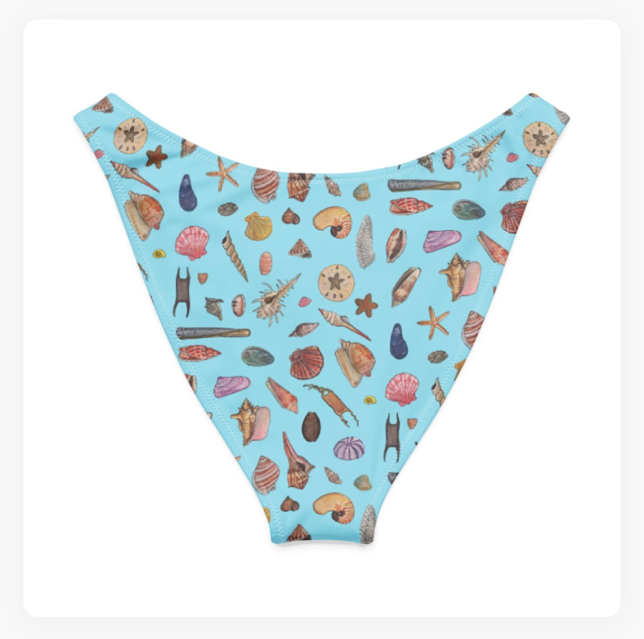 Seashells V-Cut Bikini Bottoms