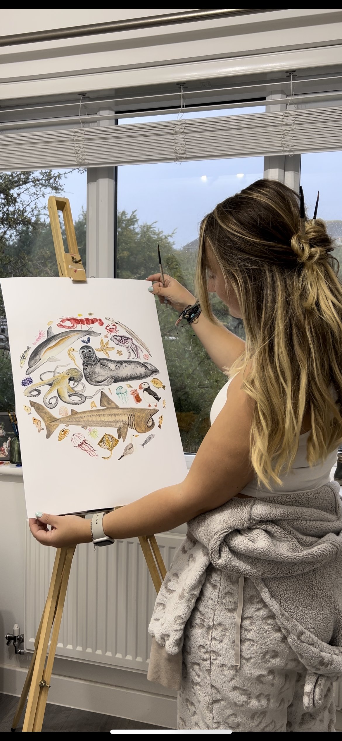 Custom Marine Life Painting