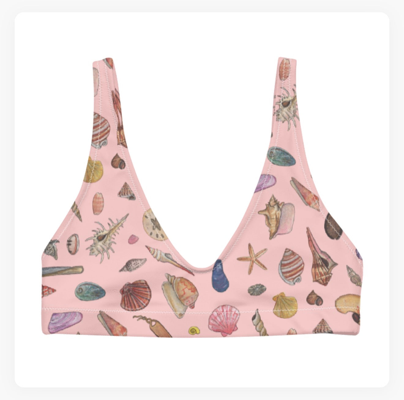 Seashells Bra Bikini Top