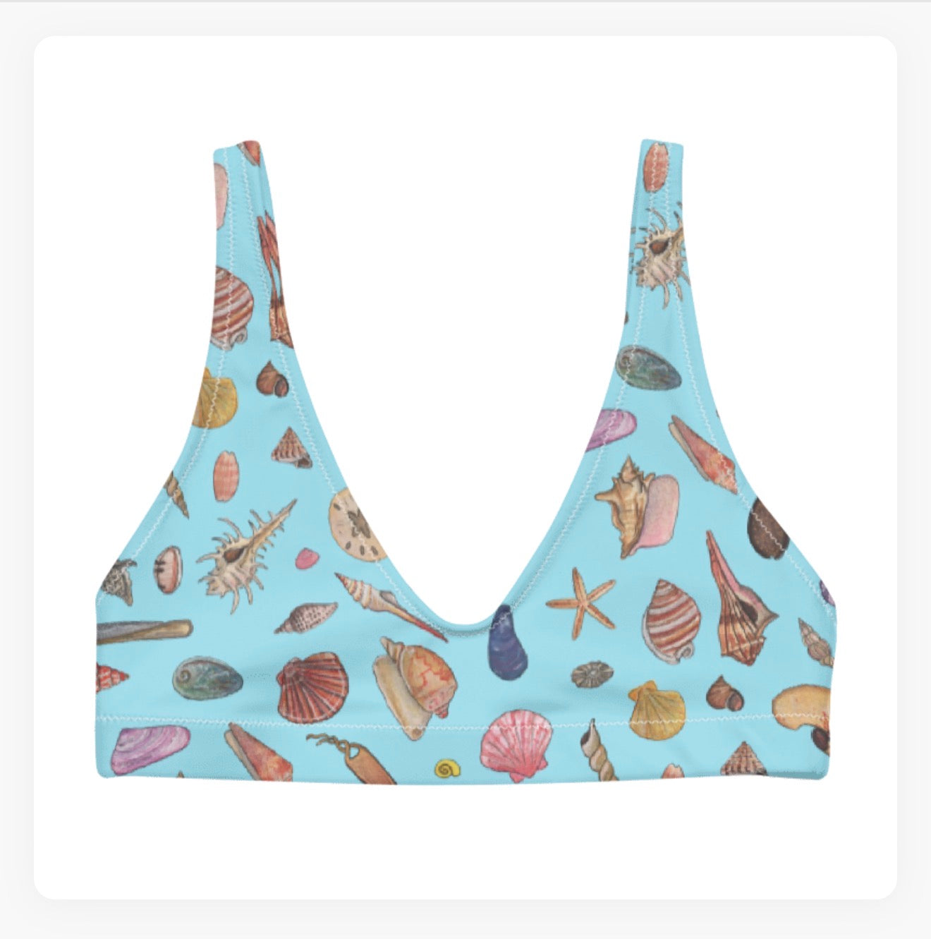 Seashells Bra Bikini Top