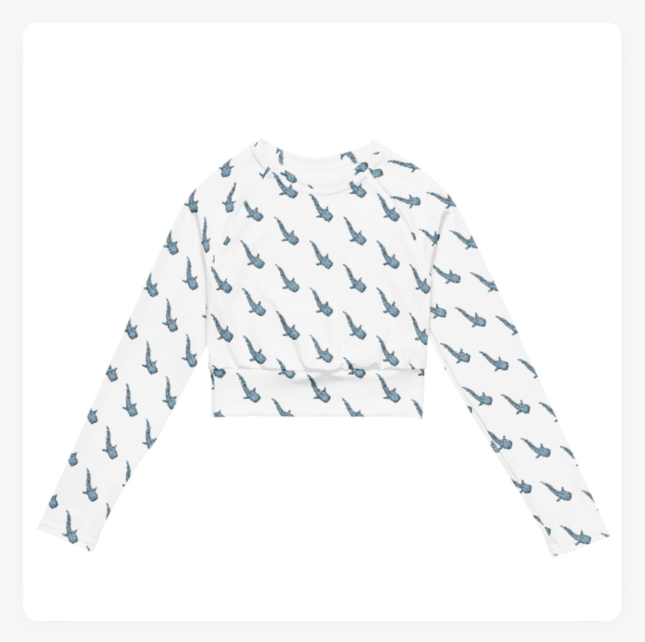 Whale Shark Crop Top
