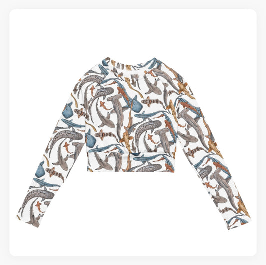 Shiver of Sharks Crop Top