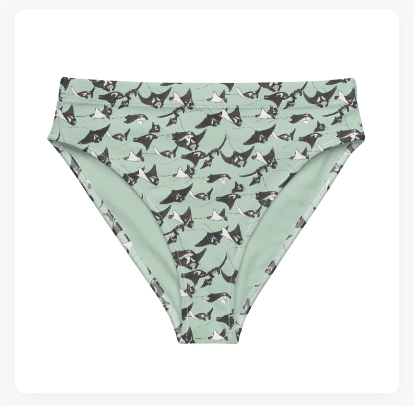 Manta Ray High Waisted Bikini Bottoms