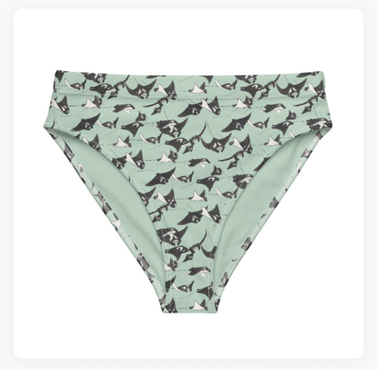 Manta Ray High Waisted Bikini Bottoms