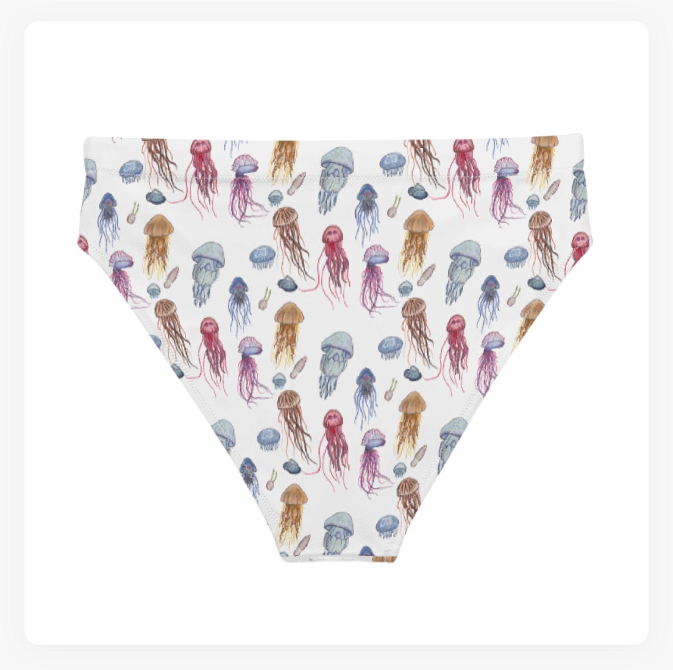 Jellyfish High Waisted Bikini Bottoms