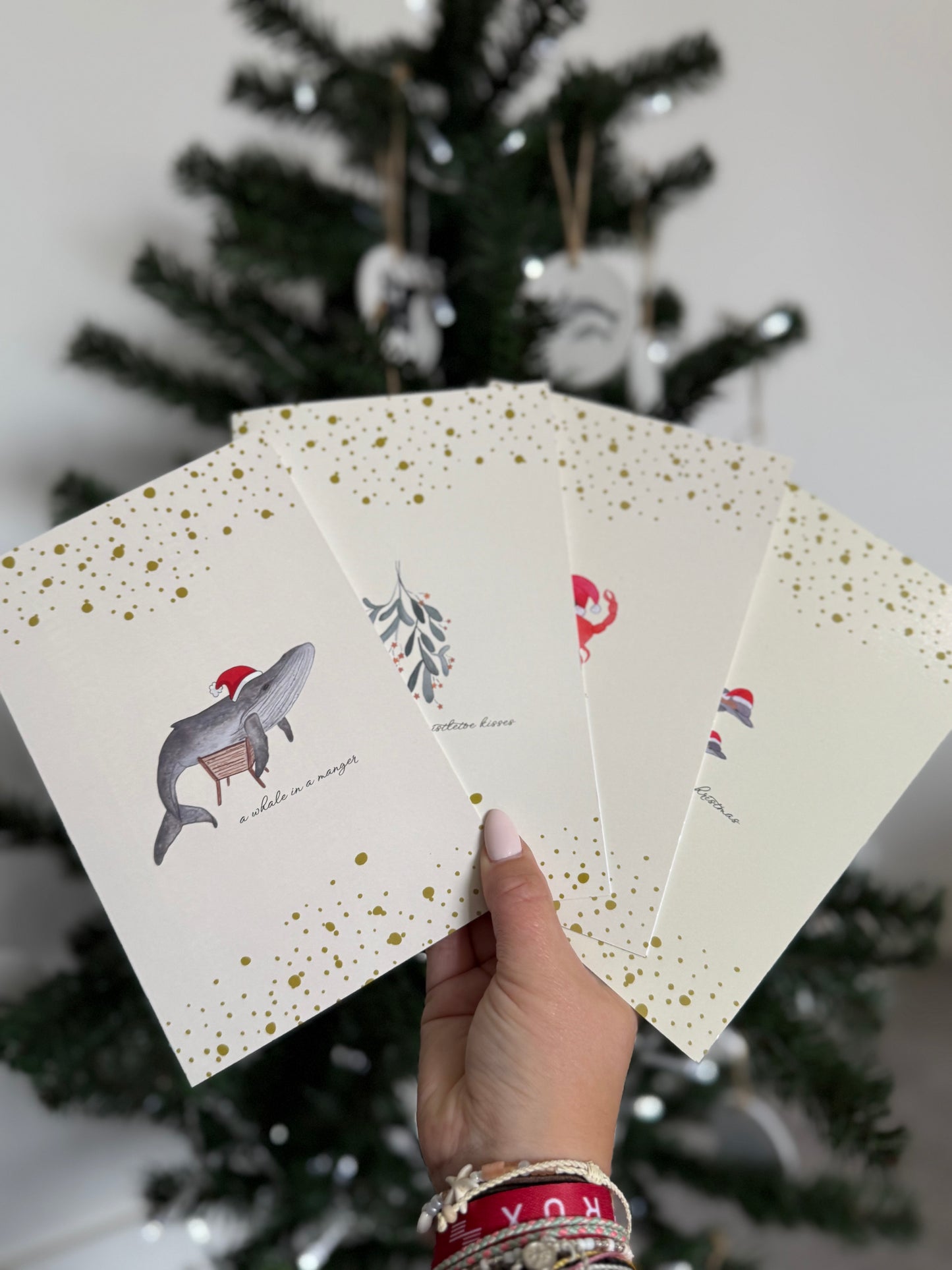 Dolphin Merry Christmas Card