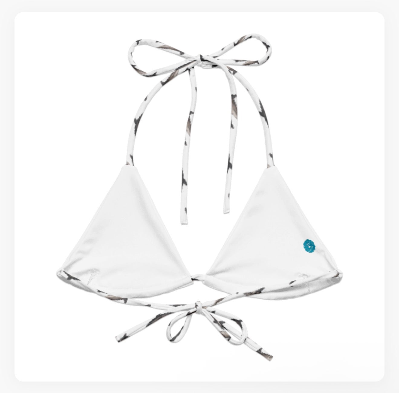 Dolphin Pod String Bikini Top