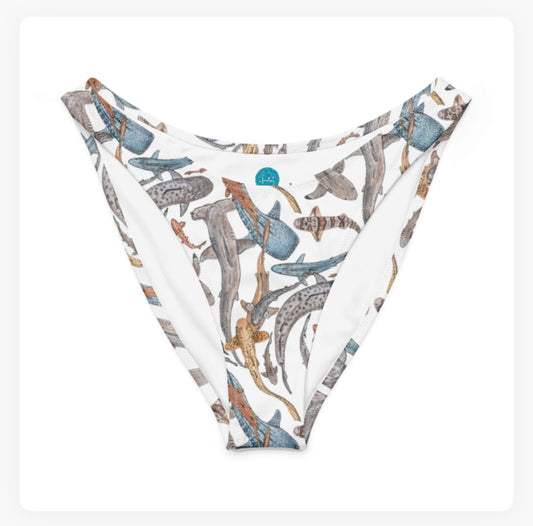 Shiver of Sharks V-Cut Bikini Bottoms