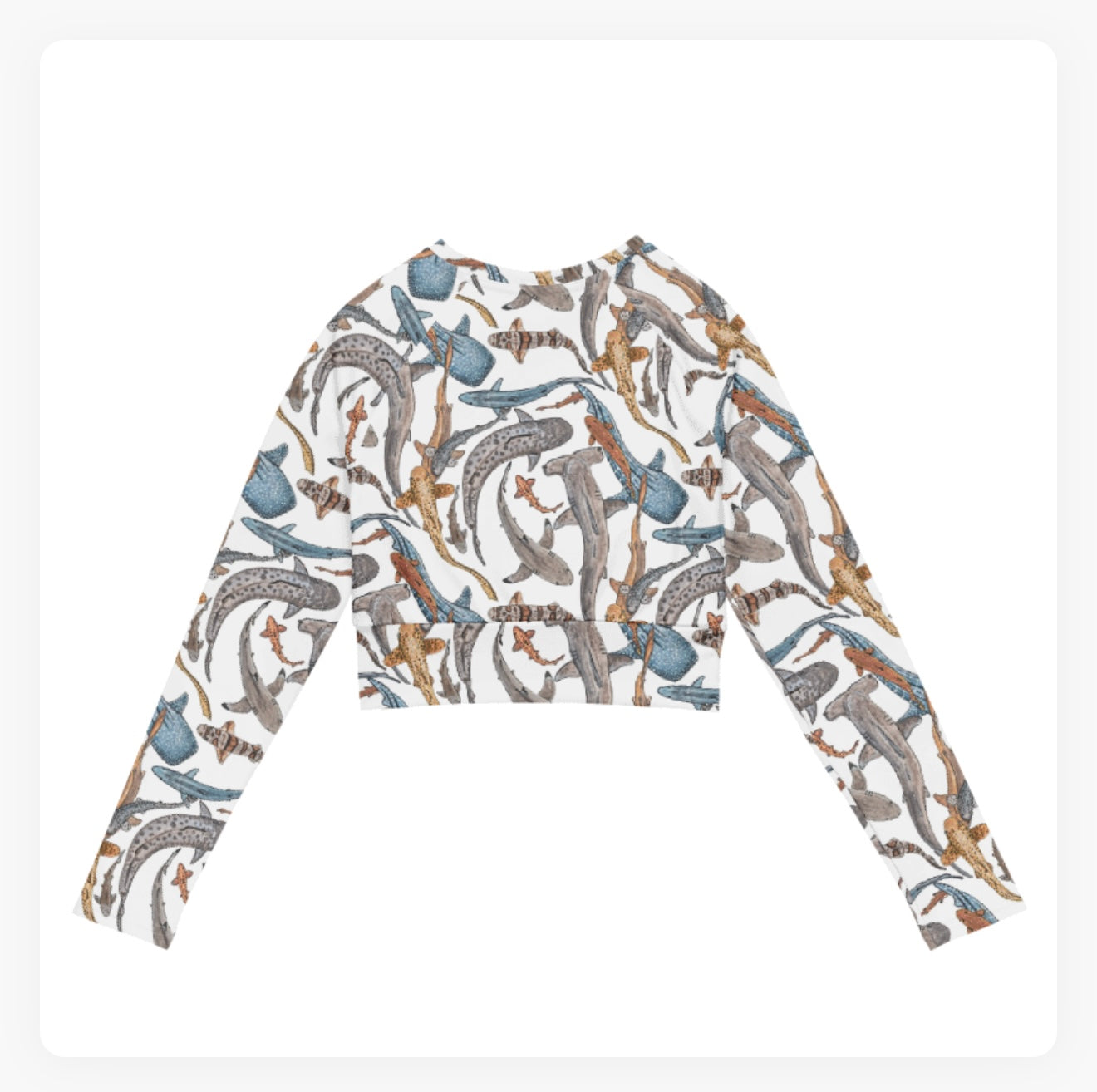 Shiver of Sharks Crop Top