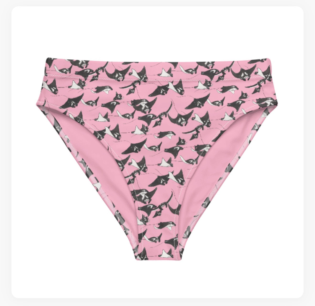 Manta Ray High Waisted Bikini Bottoms