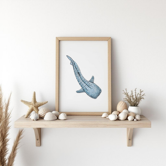 Whale Shark Fine Art Watercolour Print