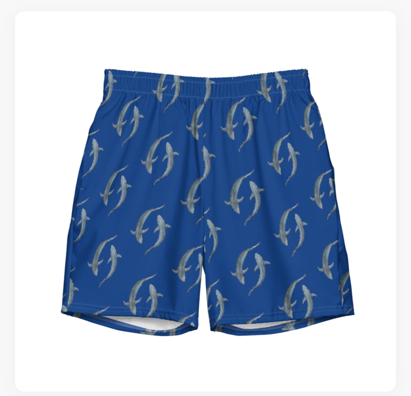 Blue Shark Swim Trunks