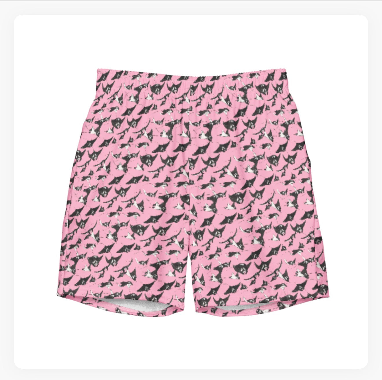 Manta Ray Shark Swim Trunks
