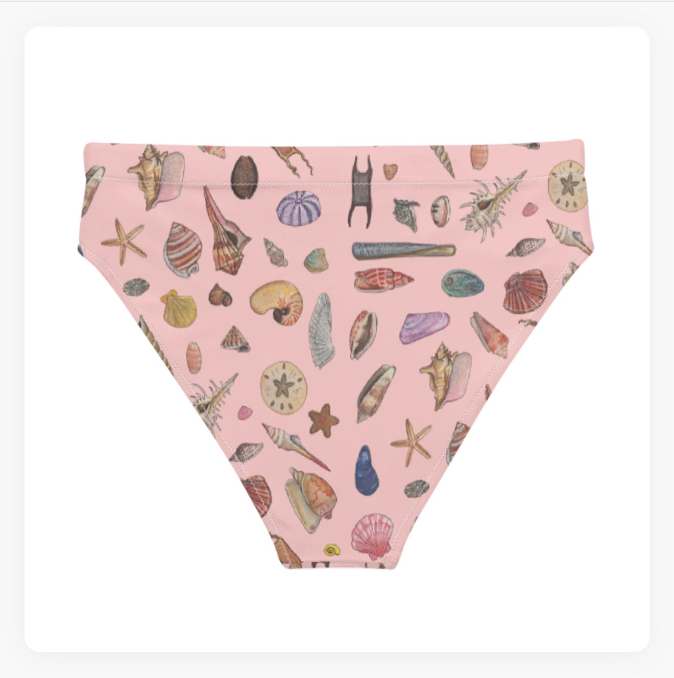 Seashells High Waisted Bikini Bottoms