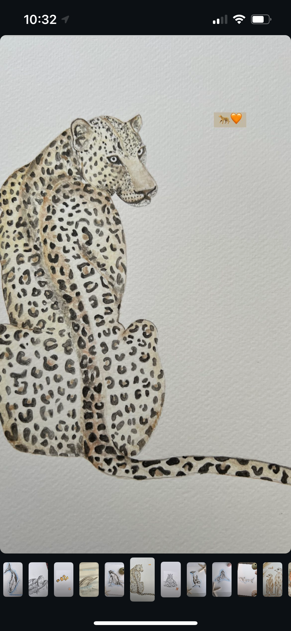 Custom Safari Animal Watercolour Painting