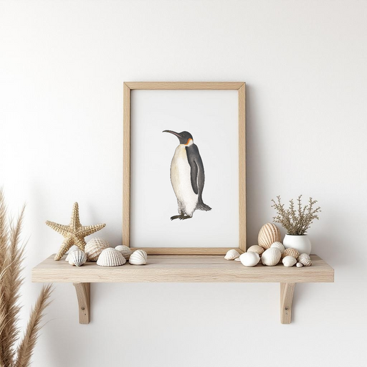 Emperor Penguin Fine Art Watercolour Print