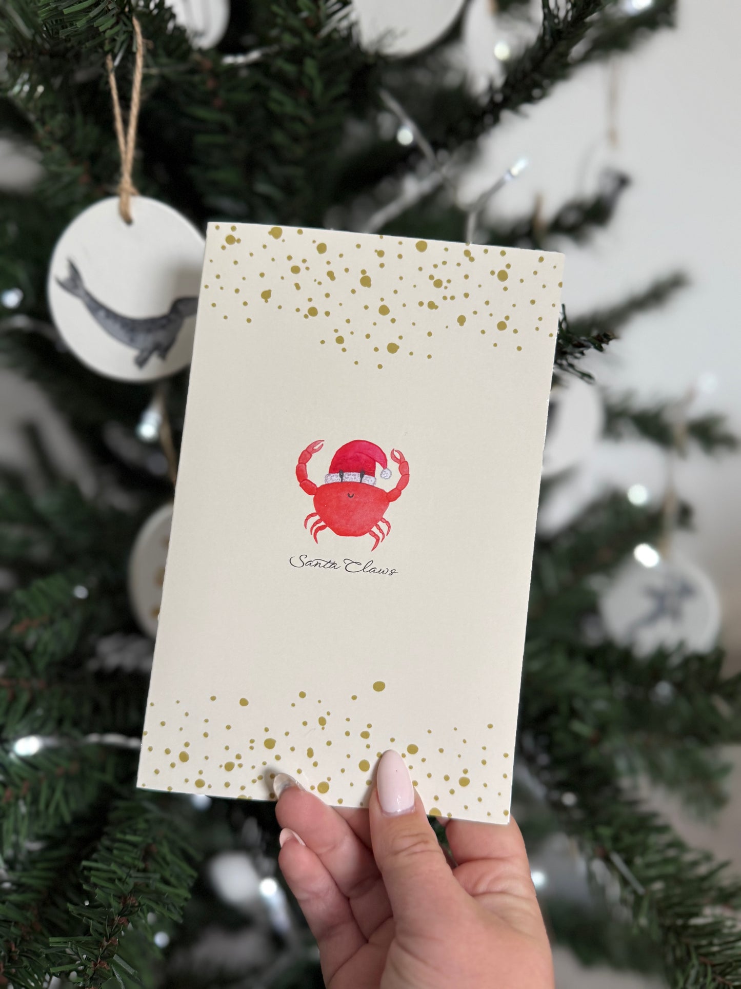 Santa Claws Christmas Card