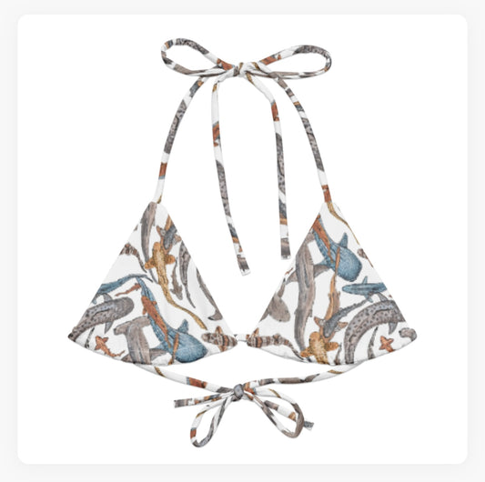 Shiver of Sharks String Bikini Top
