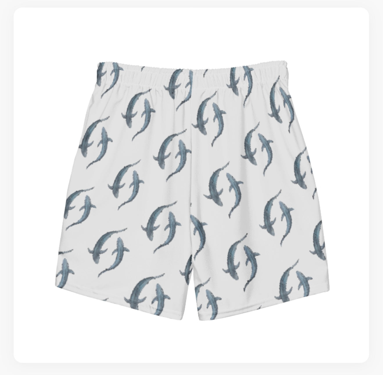 Blue Shark Swim Trunks