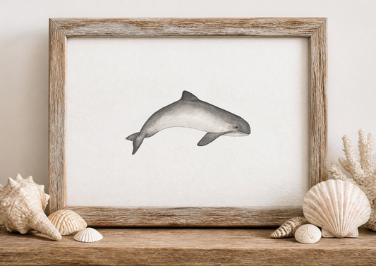 Porpoise Fine Art Watercolour Print