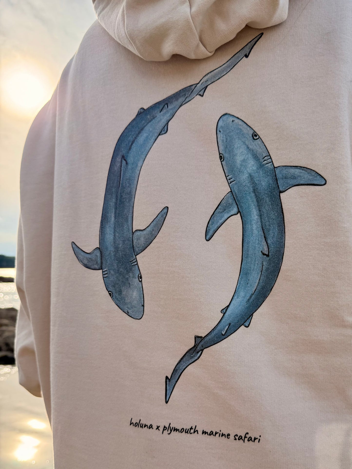 Blue Shark Hoodie