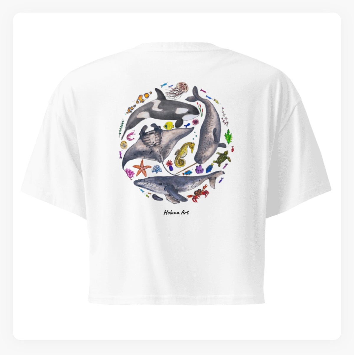 Marine Animals Women's Crop Top